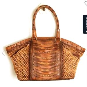 Brown Corral Leather Purse